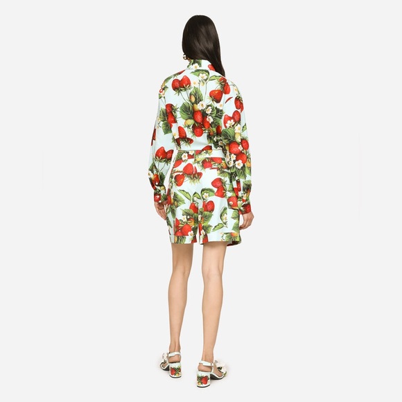 DOLCE & GABBANA STRAWBERRY-PRINT DRILL SHORTS - NEW WITH TAGS - Picture 12 of 12